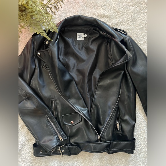 Princess Polly Black Faux Leather Jacket - Picture 7 of 10